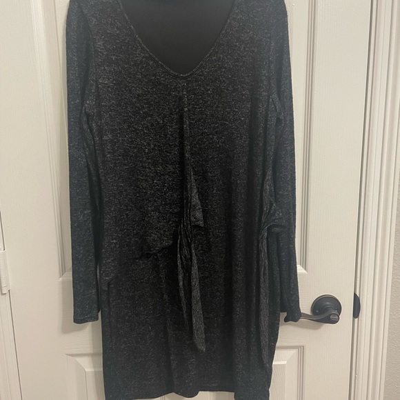 Peach love California Long Sleeve Wrap Dress - Picture 4 of 6